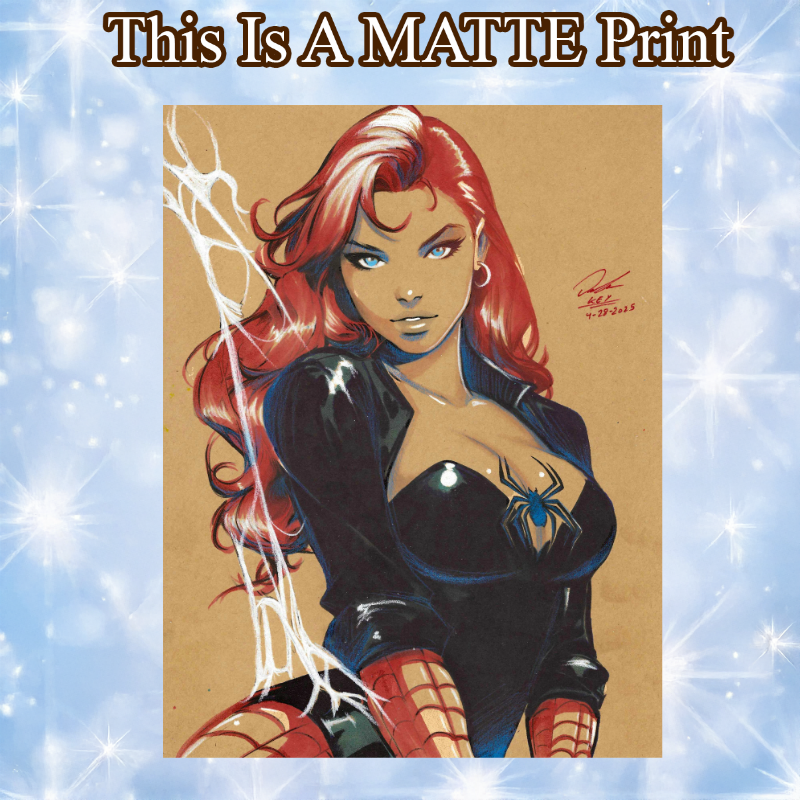 Mary Jane Art Illustration Hard Signed 8.5x11in Fine Art PRINT