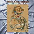 Catwoman Art Illustration Hard Signed 8.5x11in Fine Art PRINT