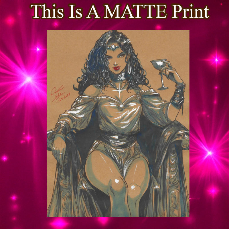 Dejah Thoris Art Illustration Hard Signed 8.5x11in Fine Art PRINT