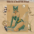 Catwoman Art Illustration Hard Signed 8.5x11in Fine Art PRINT