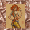 Leeloo Art Illustration Hard Signed 8.5x11in Fine Art PRINT