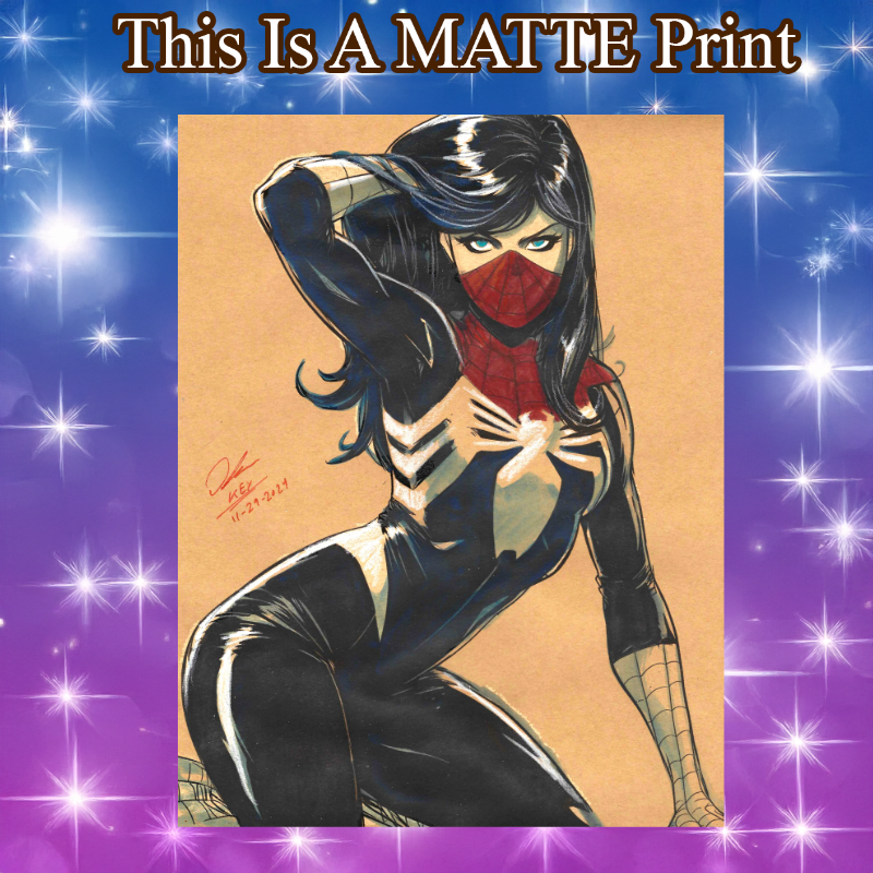 Silk Art Illustration Hard Signed 8.5x11in Fine Art PRINT