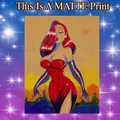 Jessica Rabbit Art Illustration Hard Signed 8.5x11in Fine Art PRINT