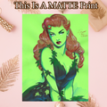 Poison Ivy Art Illustration Hard Signed 8.5x11in Fine Art PRINT