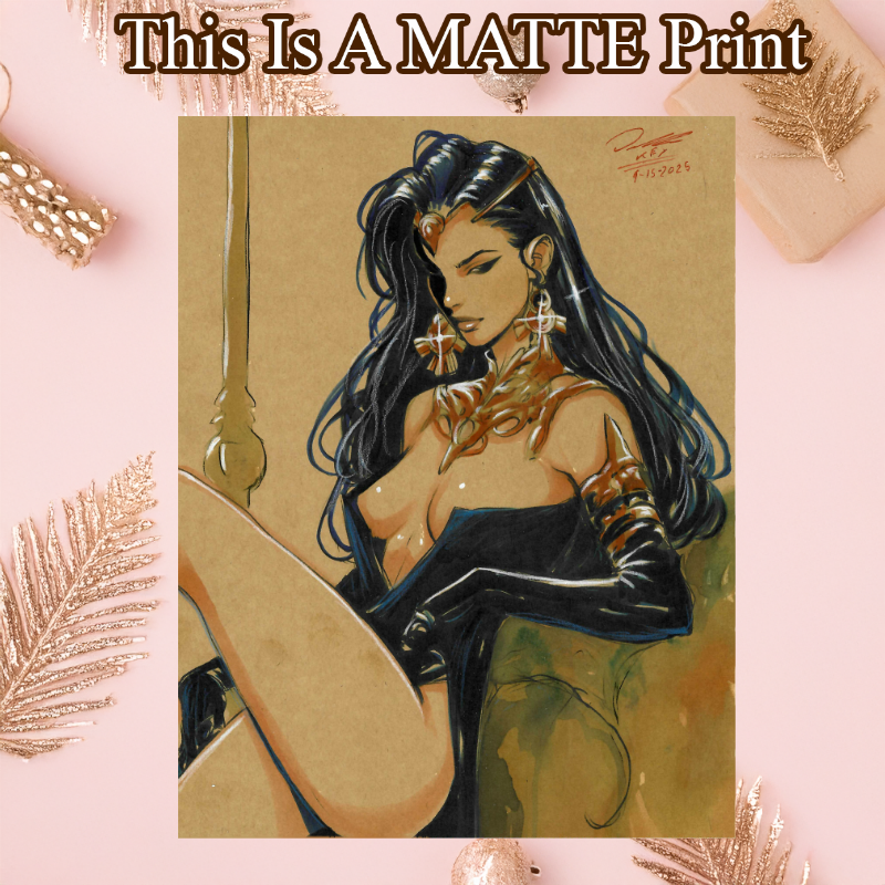 Dejah Thoris Art Illustration Hard Signed 8.5x11in Fine Art PRINT