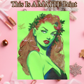 Poison Ivy Art Illustration Hard Signed 8.5x11in Fine Art PRINT
