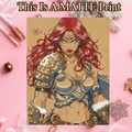 Red Sonja Art Illustration Hard Signed 8.5x11in Fine Art PRINT