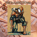 Spider-Man Art Illustration Hard Signed 8.5x11in Fine Art PRINT