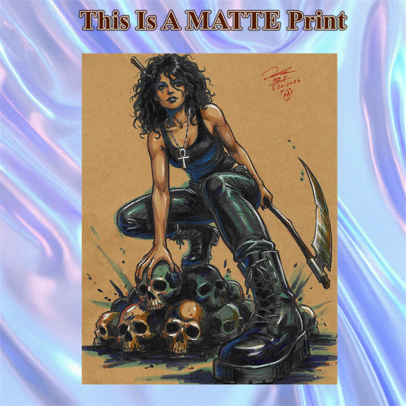 Death Of The Endless Art Illustration Hard Signed 8.5x11in Fine Art PRINT