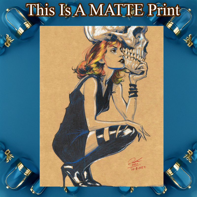 OC Art Illustration Hard Signed 8.5x11in Fine Art PRINT