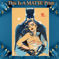 Batman Art Illustration Hard Signed 8.5x11in Fine Art PRINT