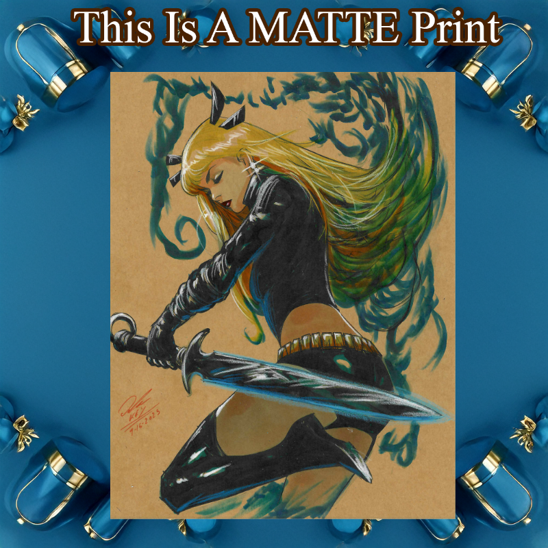 Magik Art Illustration Hard Signed 8.5x11in Fine Art PRINT