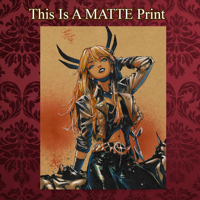 Magik Art Illustration Hard Signed 8.5x11in Fine Art PRINT