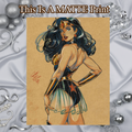 Wonder Woman Art Illustration Hard Signed 8.5x11in Fine Art PRINT