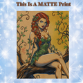 Poison Ivy Art Illustration Hard Signed 8.5x11in Fine Art PRINT