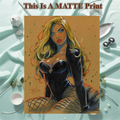 Black Canary Art Illustration Hard Signed 8.5x11in Fine Art PRINT