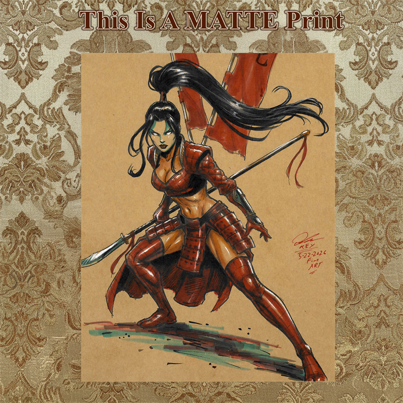 Shi Art Illustration Hard Signed 8.5x11in Fine Art PRINT