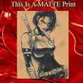Domino Art Illustration Hard Signed 8.5x11in Fine Art PRINT