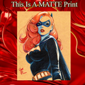 Batgirl Art Illustration Hard Signed 8.5x11in Fine Art PRINT