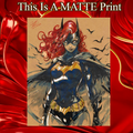Batgirl Art Illustration Hard Signed 8.5x11in Fine Art PRINT