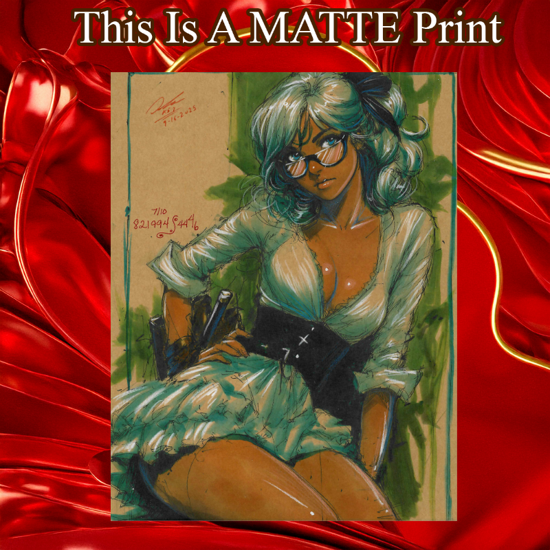 OC Art Illustration Hard Signed 8.5x11in Fine Art PRINT