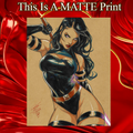 Psylocke Art Illustration Hard Signed 8.5x11in Fine Art PRINT