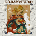 Supergirl Art Illustration Hard Signed 8.5x11in Fine Art PRINT