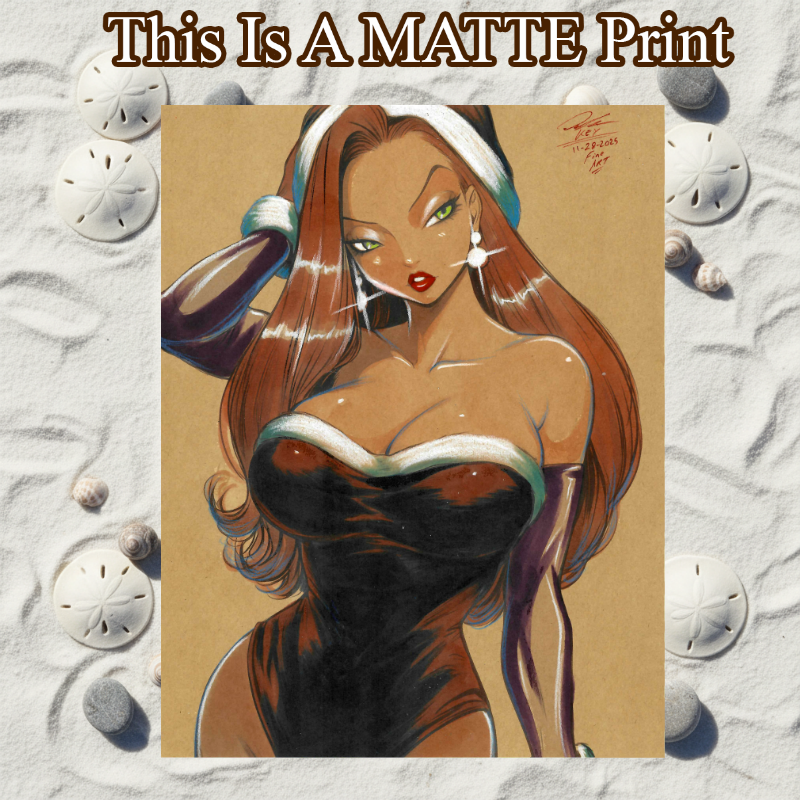 Jessica Rabbit Art Illustration Hard Signed 8.5x11in Fine Art PRINT
