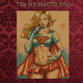 Supergirl Art Illustration Hard Signed 8.5x11in Fine Art PRINT