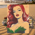 Poison Ivy Art Illustration Hard Signed 8.5x11in Fine Art PRINT