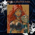 Red Sonja Art Illustration Hard Signed 8.5x11in Fine Art PRINT
