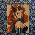 Scarlet Witch Art Illustration Hard Signed 8.5x11in Fine Art PRINT