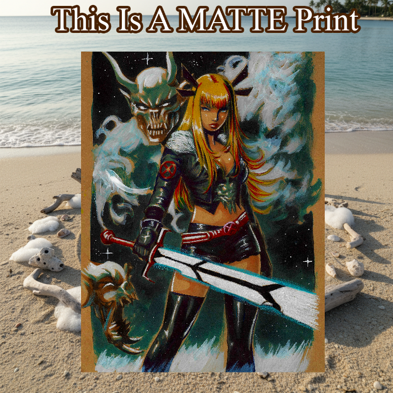 Magik Art Illustration Hard Signed 8.5x11in Fine Art PRINT