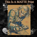 Joker Art Illustration Hard Signed 8.5x11in Fine Art PRINT