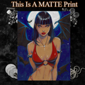 Vampirella Art Illustration Hard Signed 8.5x11in Fine Art PRINT
