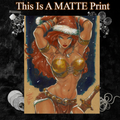 Red Sonja Art Illustration Hard Signed 8.5x11in Fine Art PRINT