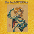 Power Girl Art Illustration Hard Signed 8.5x11in Fine Art PRINT