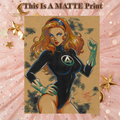 Sue Storm Art Illustration Hard Signed 8.5x11in Fine Art PRINT