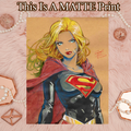 Supergirl Art Illustration Hard Signed 8.5x11in Fine Art PRINT