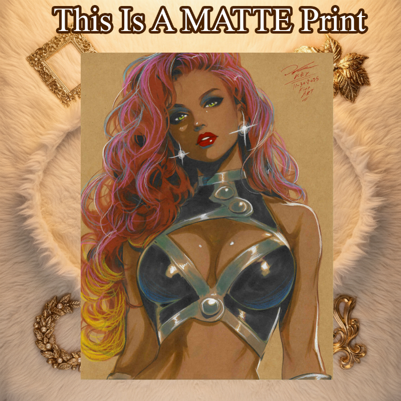 Starfire Art Illustration Hard Signed 8.5x11in Fine Art PRINT