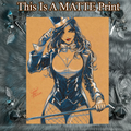 Zatanna Art Illustration Hard Signed 8.5x11in Fine Art PRINT