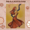 Jessica Rabbit Art Illustration Hard Signed 8.5x11in Fine Art PRINT