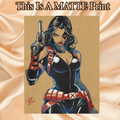 Domino Art Illustration Hard Signed 8.5x11in Fine Art PRINT