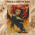 Jean Grey Phoenix Art Illustration Hard Signed 8.5x11in Fine Art PRINT