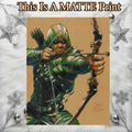 Greenn Arrow Art Illustration Hard Signed 8.5x11in Fine Art PRINT