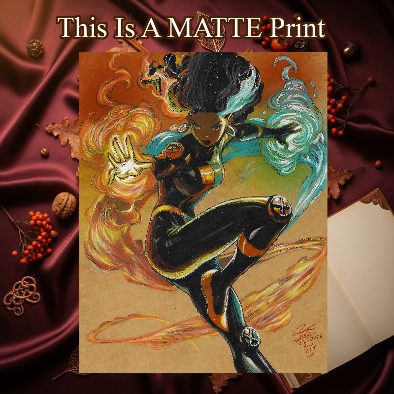 Temper Art Illustration Hard Signed 8.5x11in Fine Art PRINT