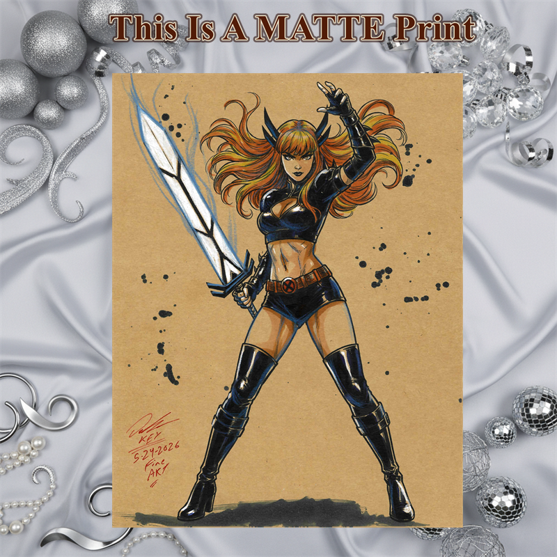 Magik Art Illustration Hard Signed 8.5x11in Fine Art PRINT