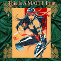 Elektra Art Illustration Hard Signed 8.5x11in Fine Art PRINT