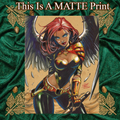 Hawkgirl Art Illustration Hard Signed 8.5x11in Fine Art PRINT