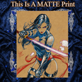 Psylocke Art Illustration Hard Signed 8.5x11in Fine Art PRINT